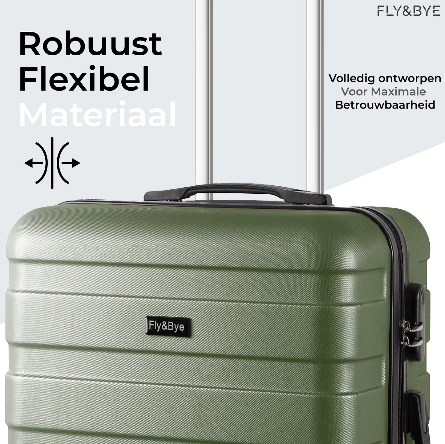 FLY&BYE Kofferset Kaki