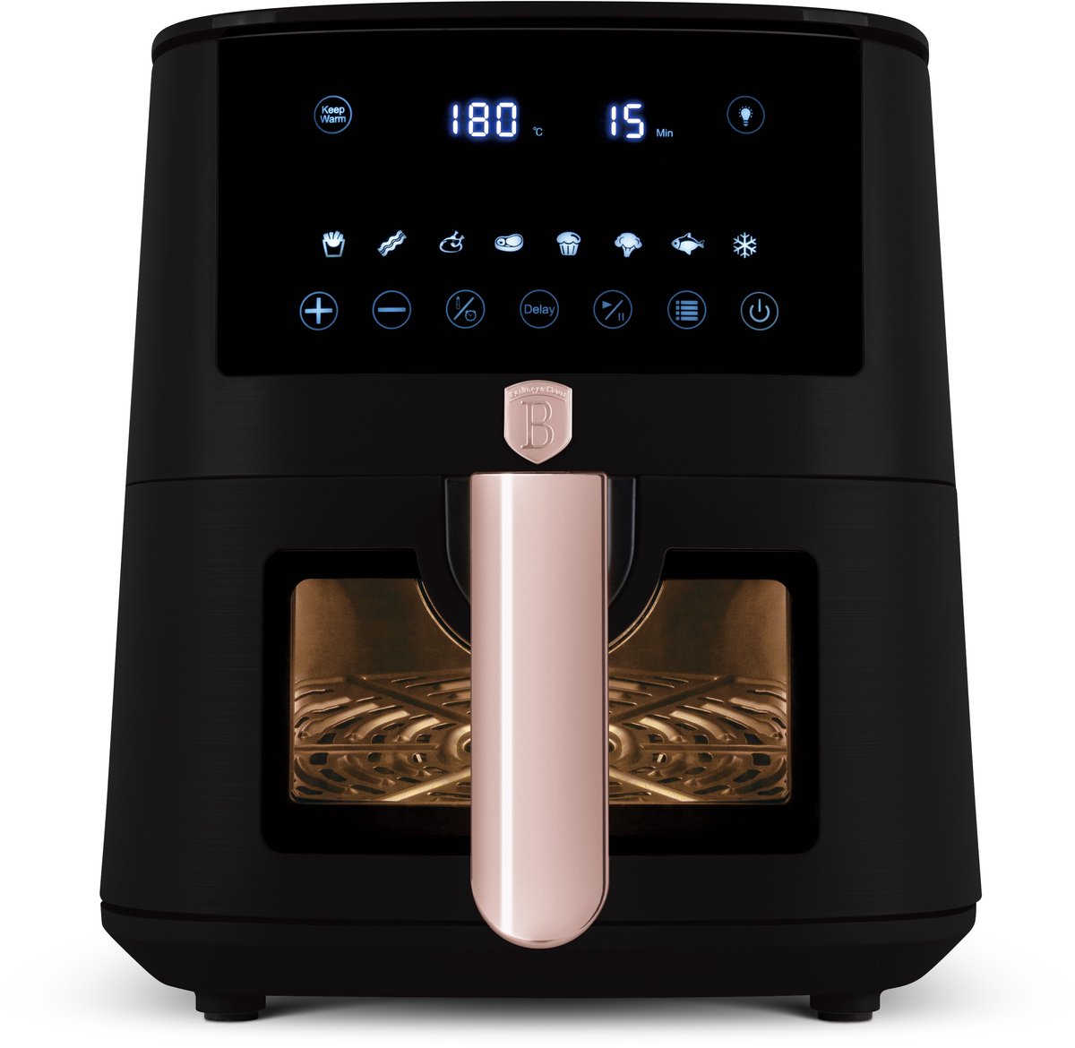 Airfryer XL Zwart/Rose Goud
