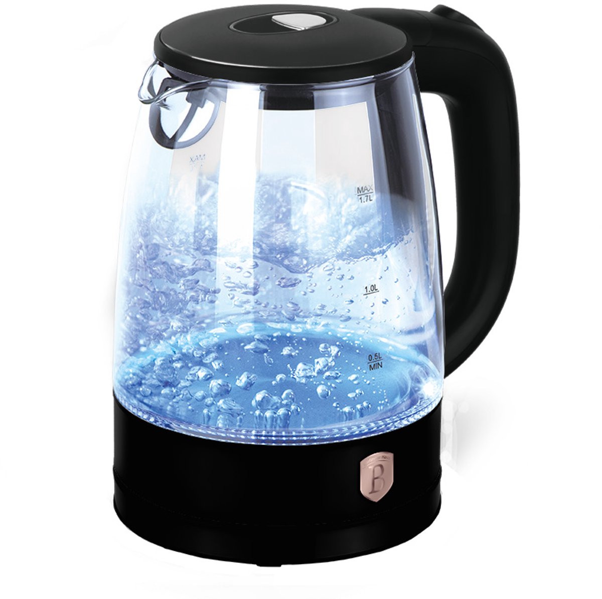 Waterkoker Zwart/Rose Goud