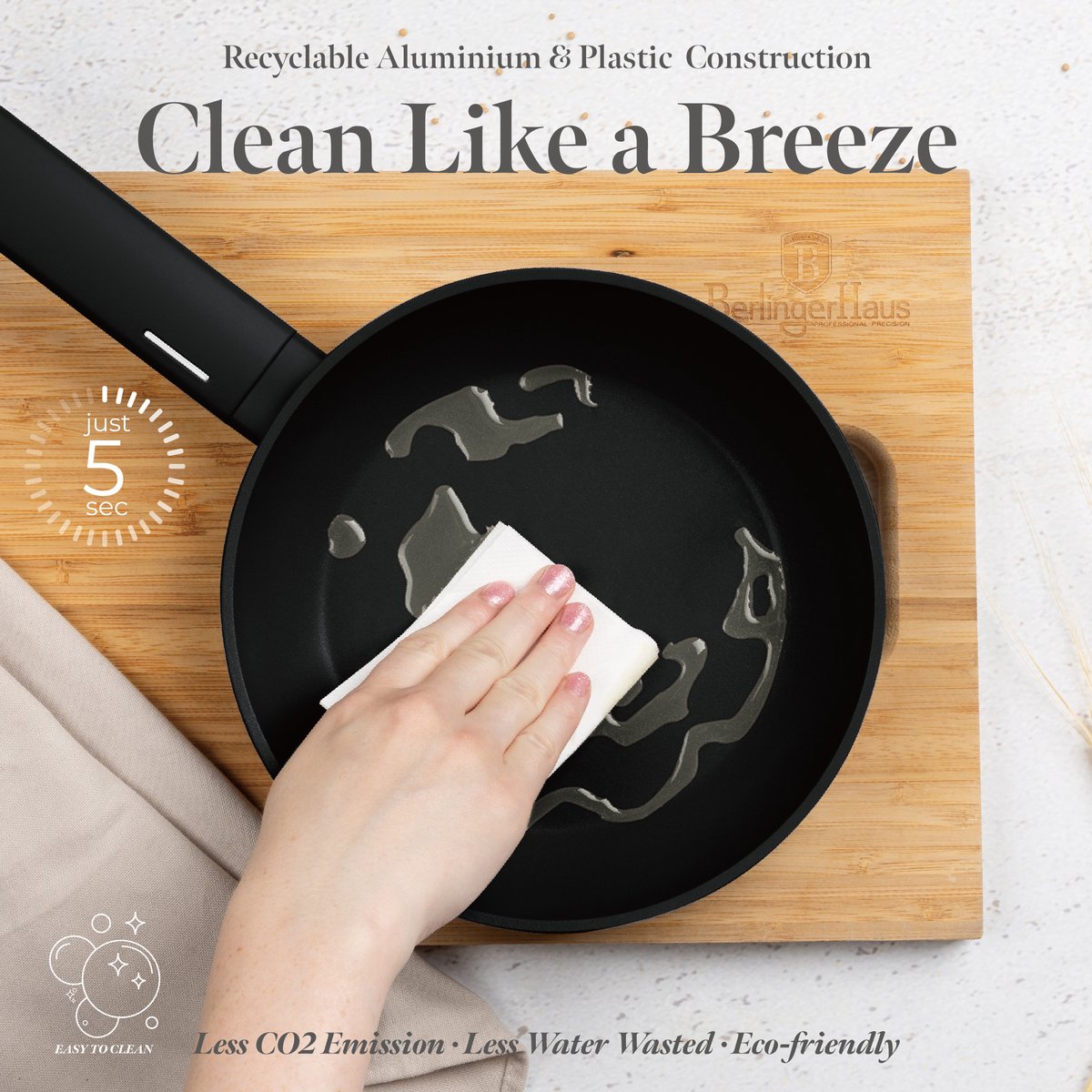 10 Delige Pannenset Zwart