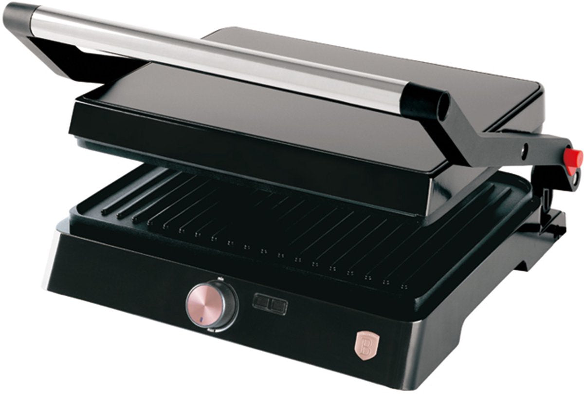 Contactgrill Zwart/Rose Goud