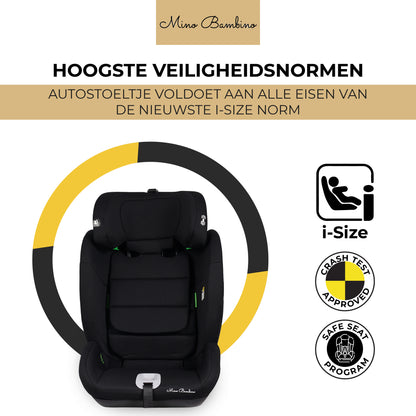 Autostoel i-size Zwart