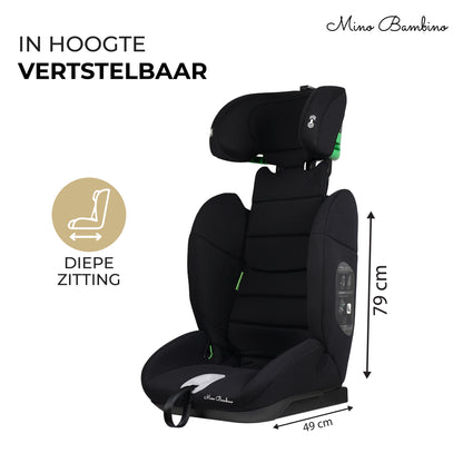 Autostoel i-size Zwart