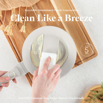 3-delige Pannenset Creme