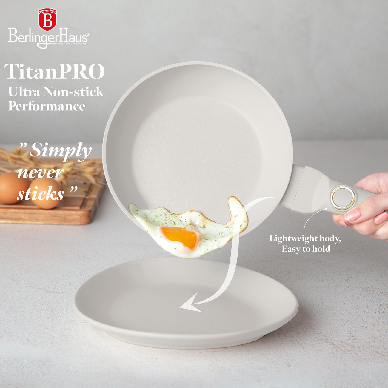 3-delige Pannenset Creme