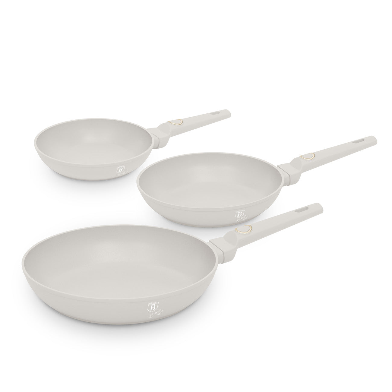 3-delige Pannenset Creme