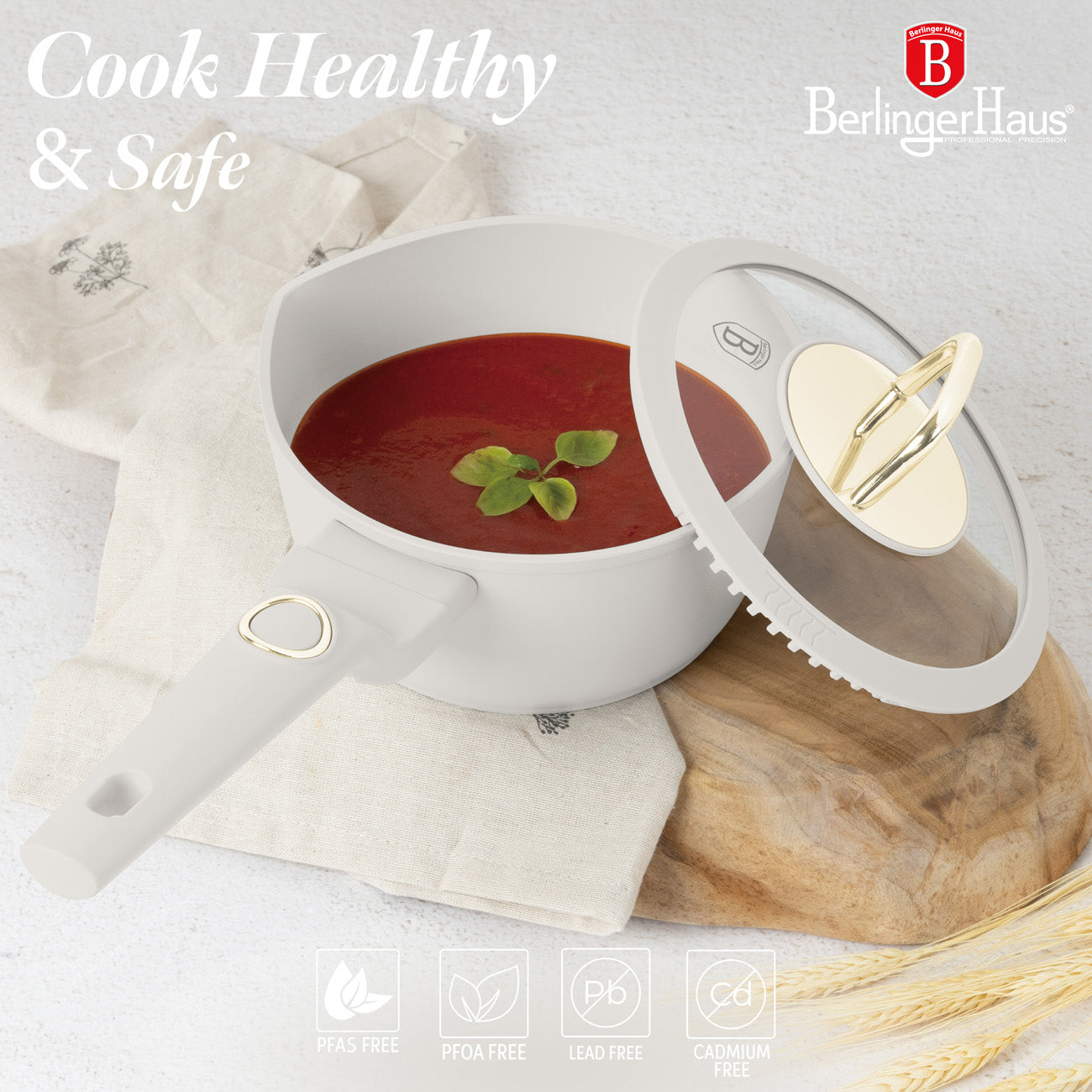 15 Delige Pannenset Creme