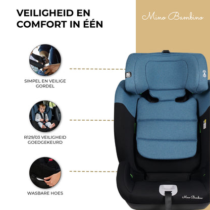 Autostoel i-size Blauw