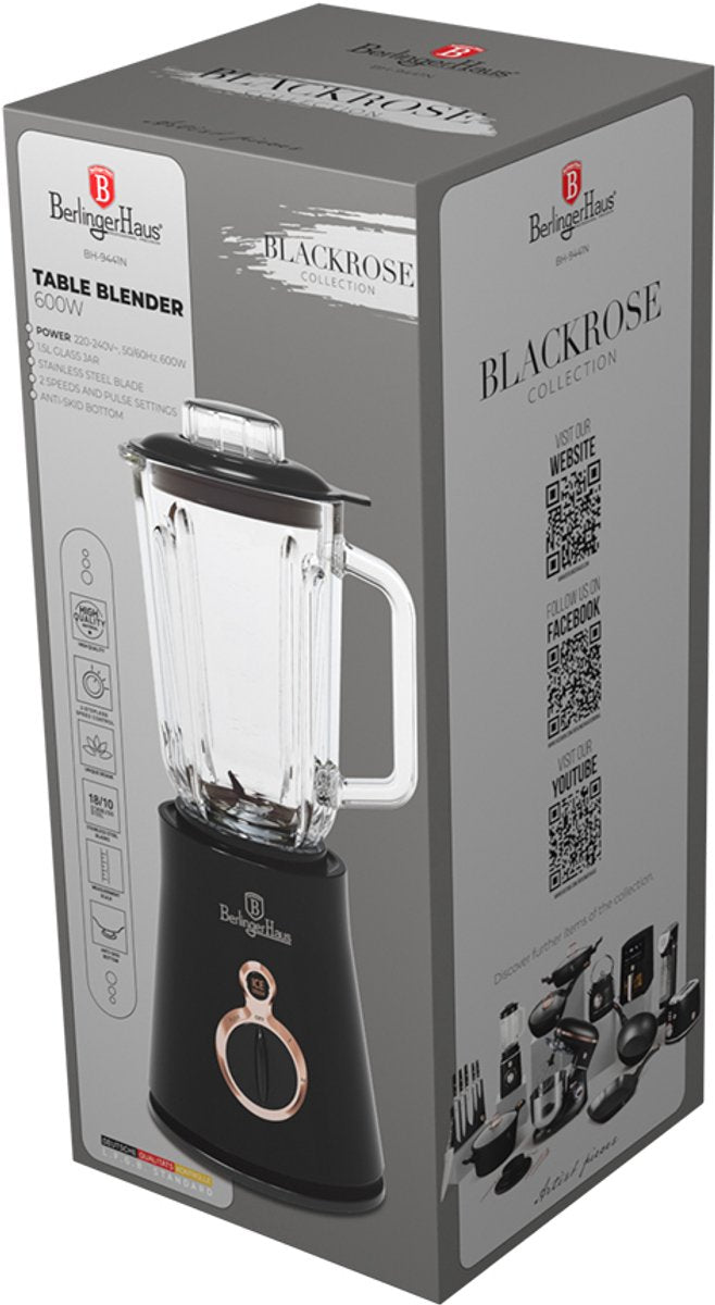 Smoothie Blender Zwart/Rose Goud