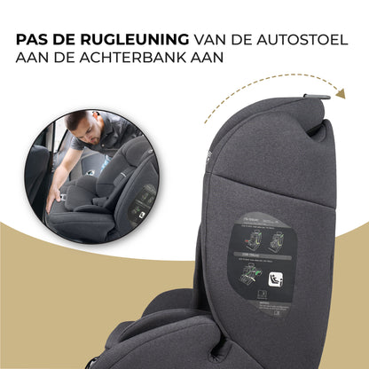 Autostoel i-size Grijs
