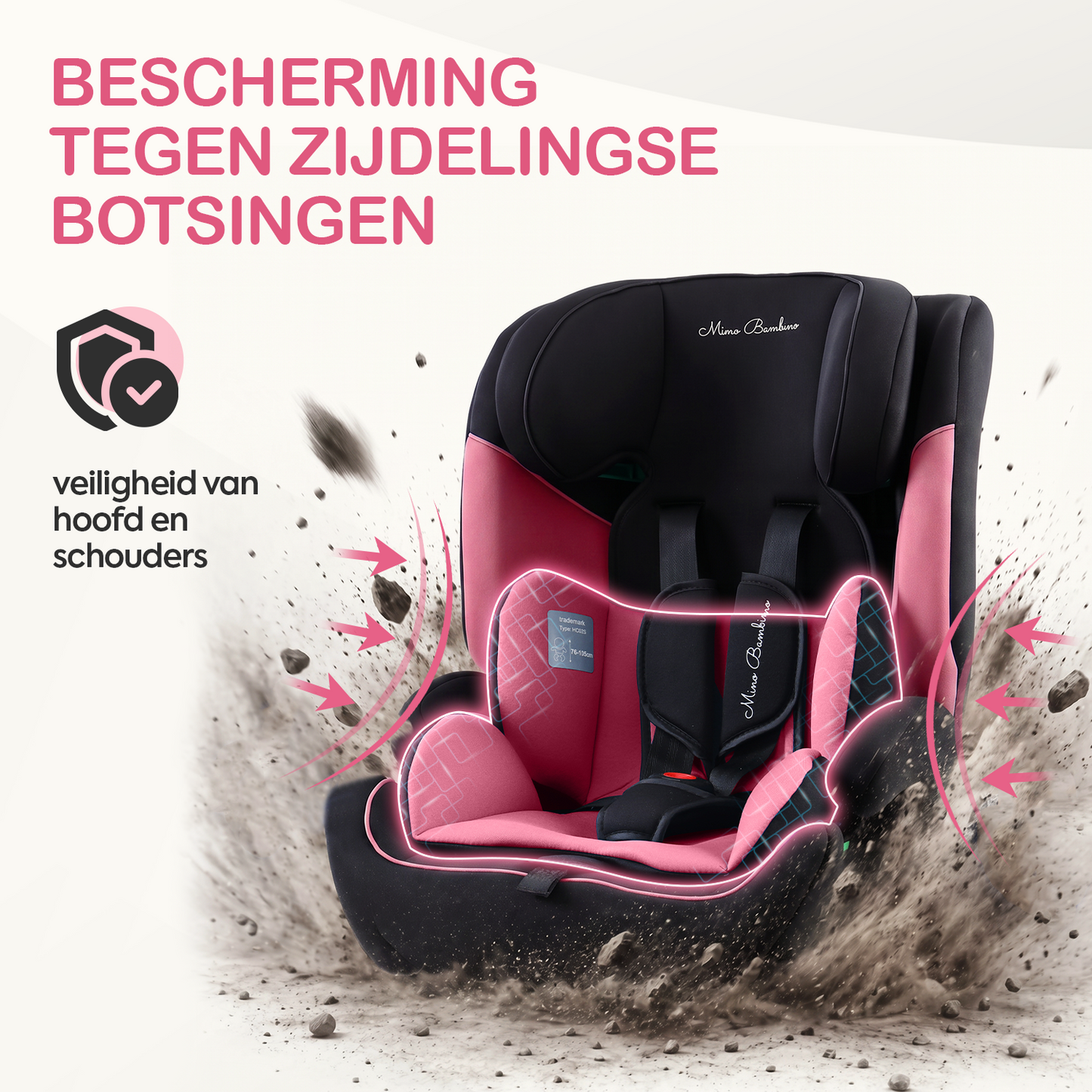 Mino Bambino Autostoel Isofix Roze