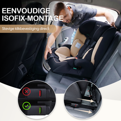 Mino Bambino Autostoel Isofix Taupe