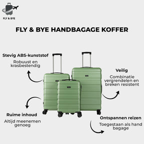 Fly&Bye Kofferset Groen