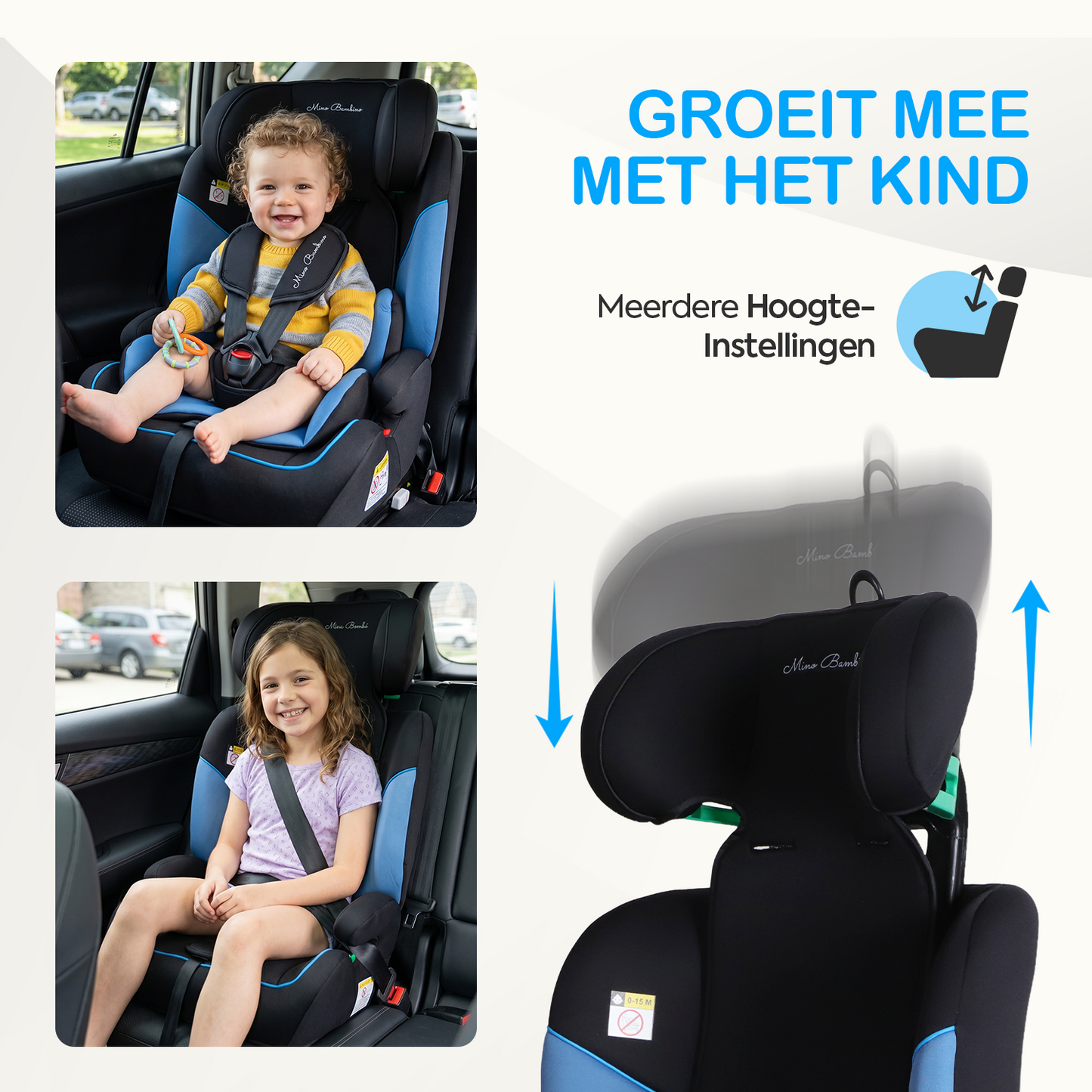 Mino Bambino Autostoel Isofix Blauw