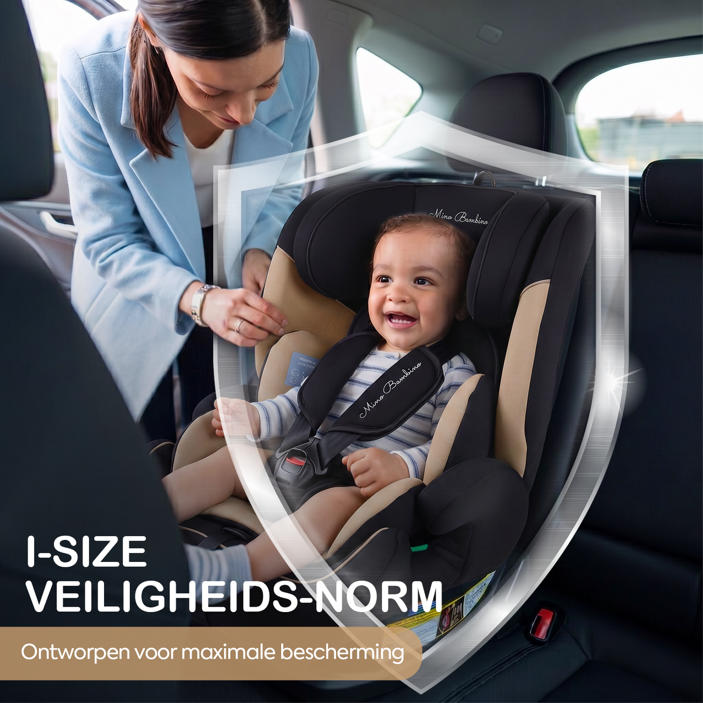 Mino Bambino Autostoel Isofix Taupe