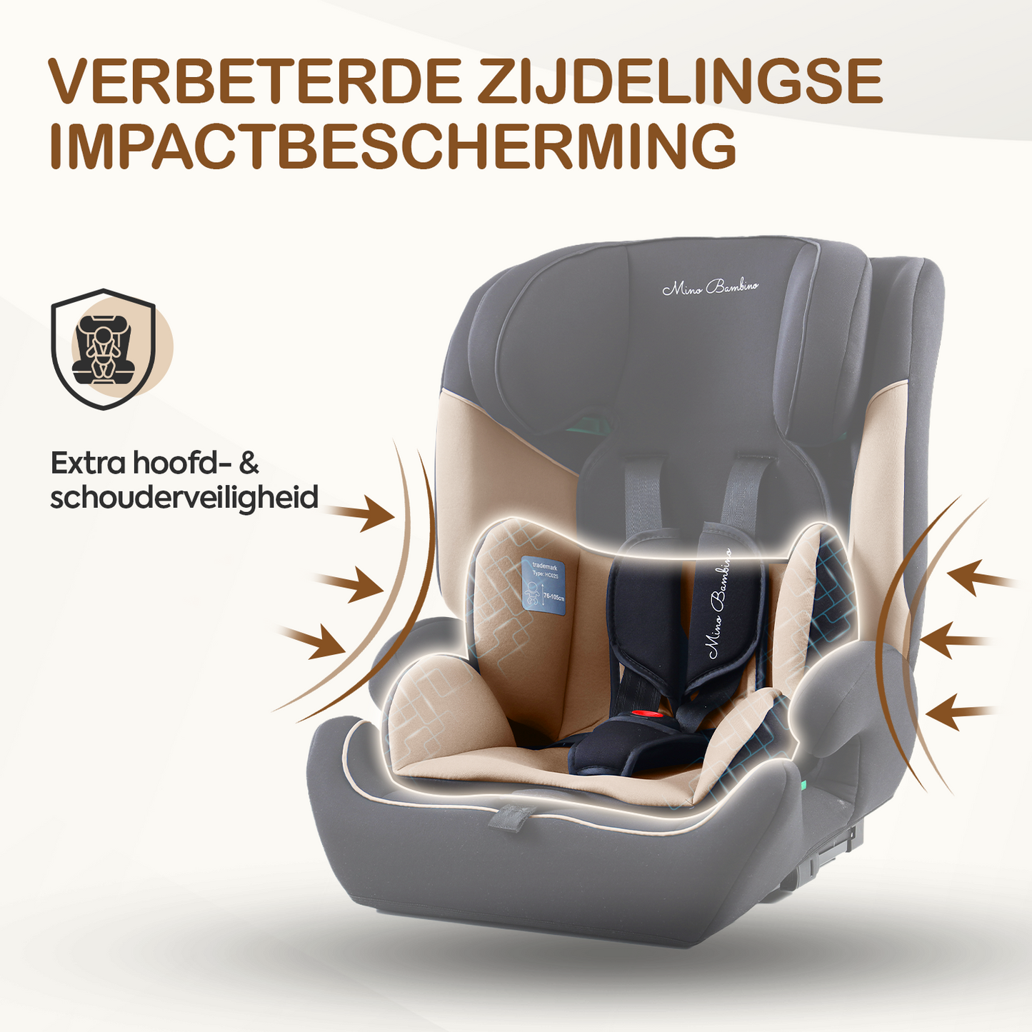 Mino Bambino Autostoel Isofix Taupe
