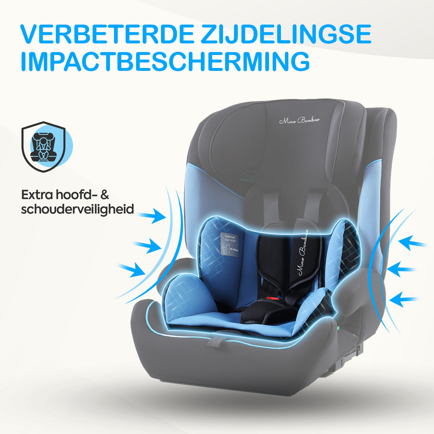 Mino Bambino Autostoel Isofix Blauw