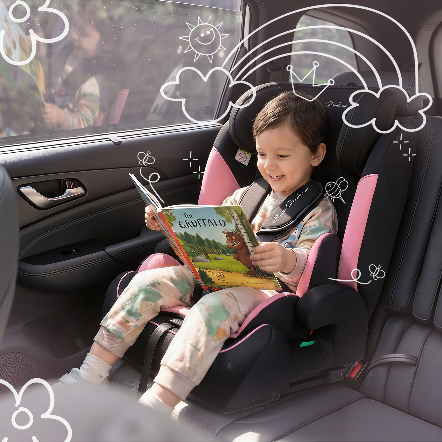 Mino Bambino Autostoel Isofix Roze