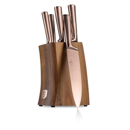 6 delige Messenset Rose Goud