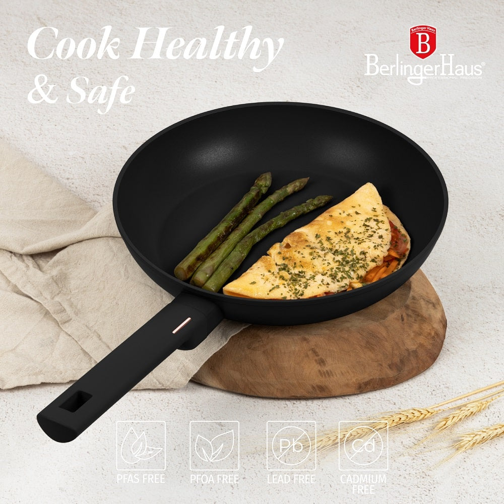 Berlinger Haus 15 Delige Pannenset Zwart/Rose Goud