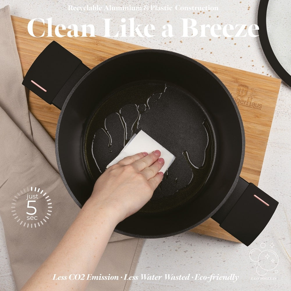 Berlinger Haus 15 Delige Pannenset Zwart/Rose Goud