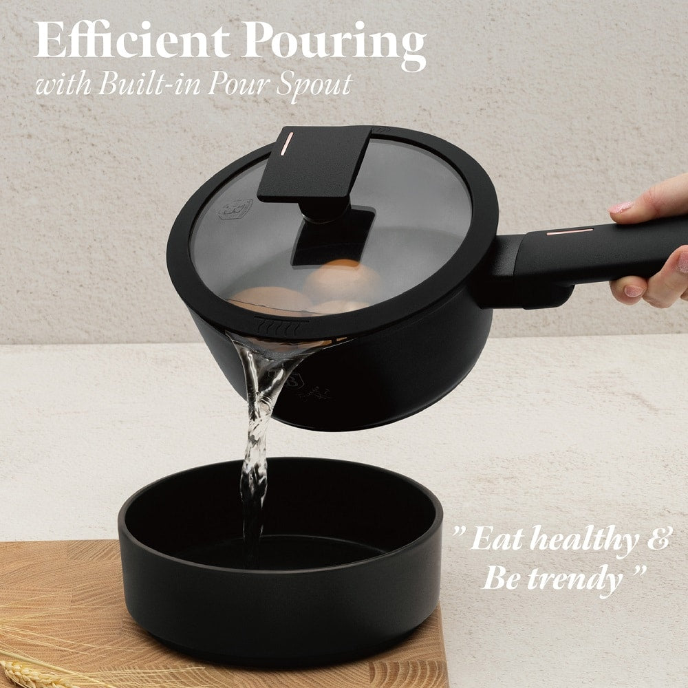 Berlinger Haus 15 Delige Pannenset Zwart/Rose Goud