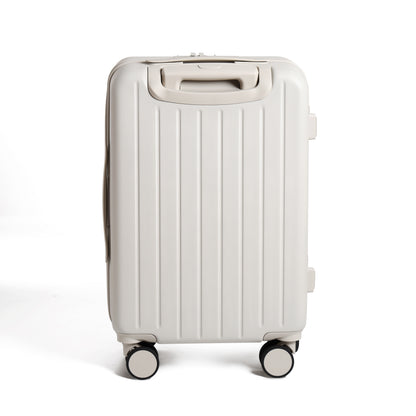 FLY&BYE Handbagage Koffer met Voorvak Creme