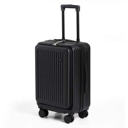 FLY&BYE Handbagage Koffer met Voorvak Zwart