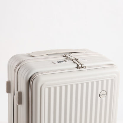 FLY&BYE Handbagage Koffer met Voorvak Creme