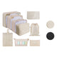 Packing Cubes Set 9-Delig Creme