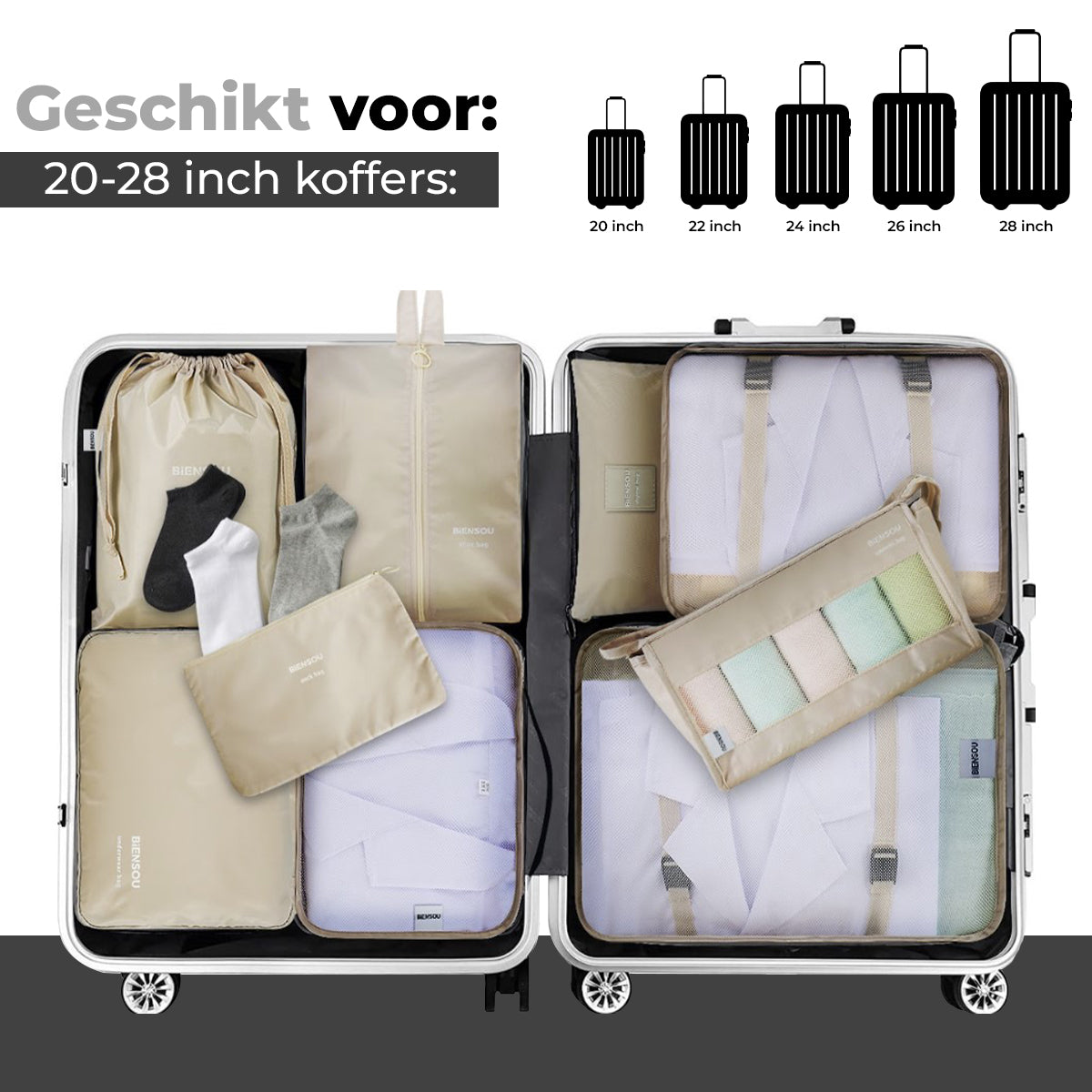 Packing Cubes Set 9-Delig