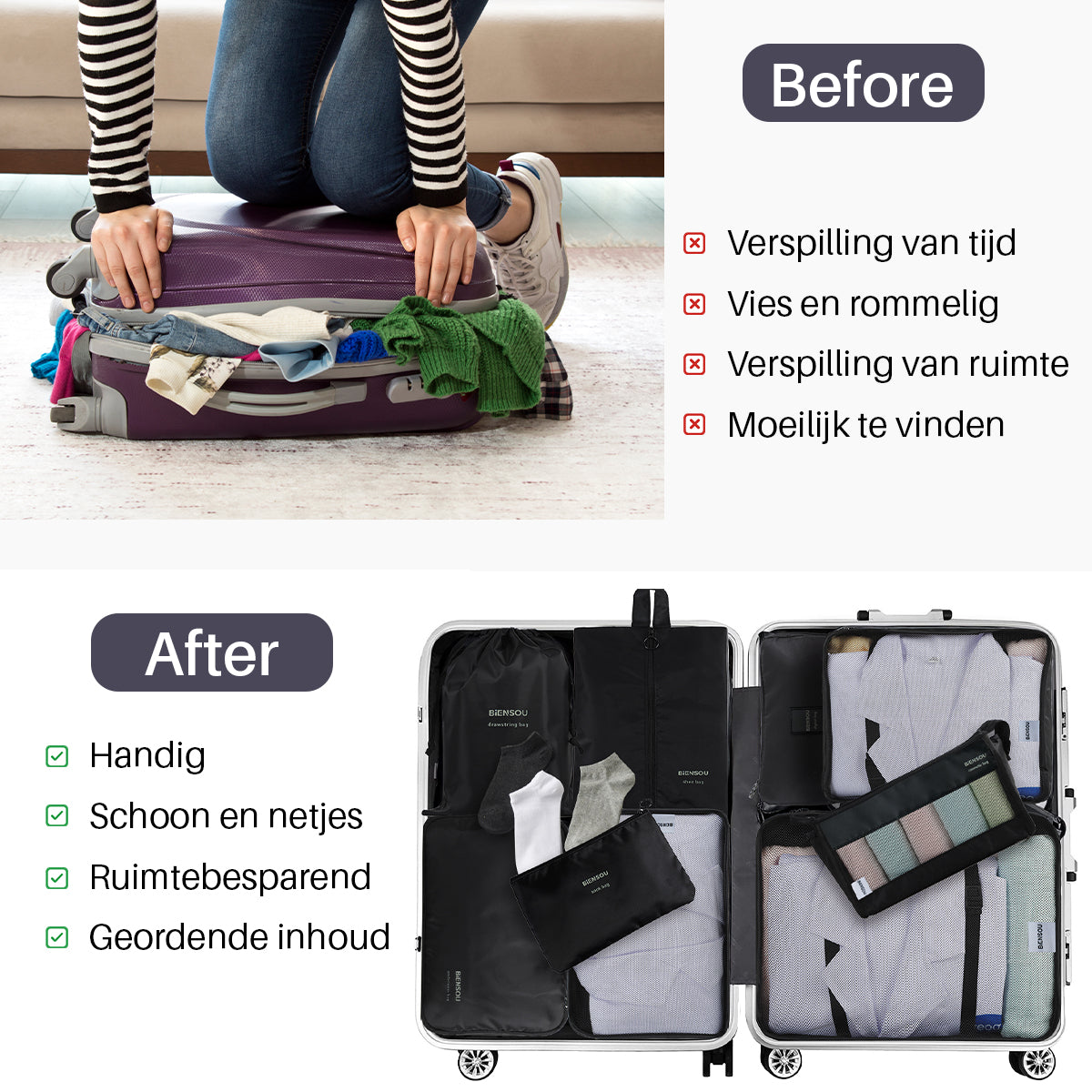 Packing Cubes Set 9-Delig