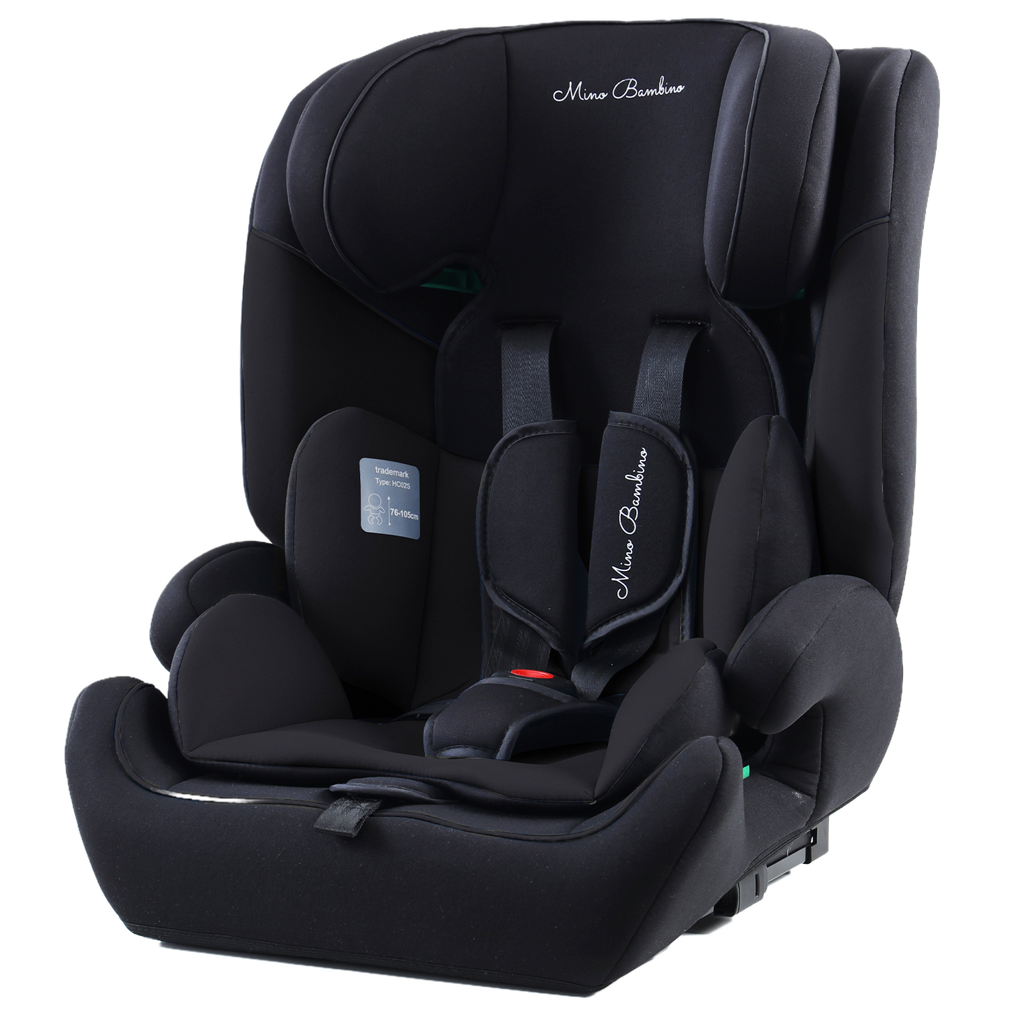 Mino Bambino Autostoel Isofix Zwart - witte achtergrond