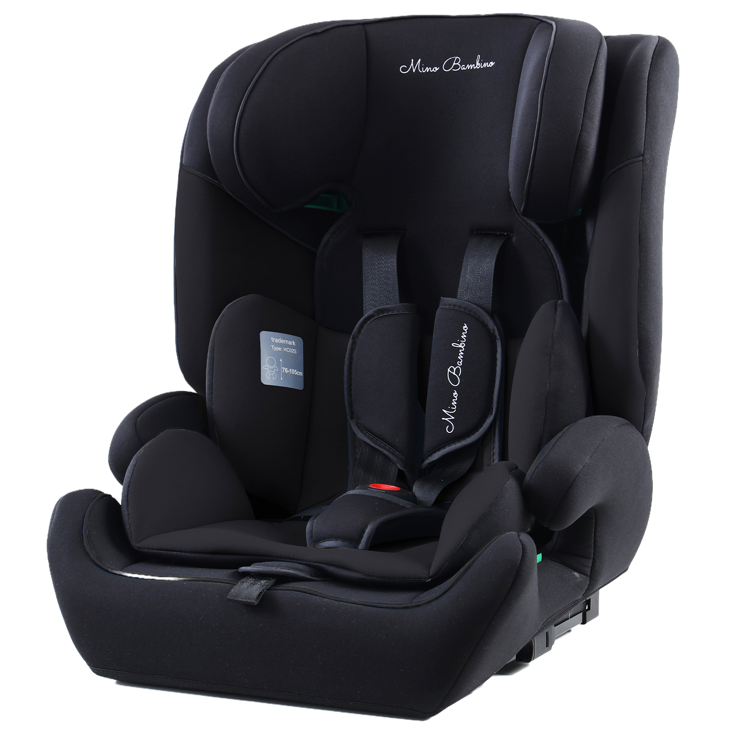 Mino Bambino Autostoel Isofix Zwart - witte achtergrond