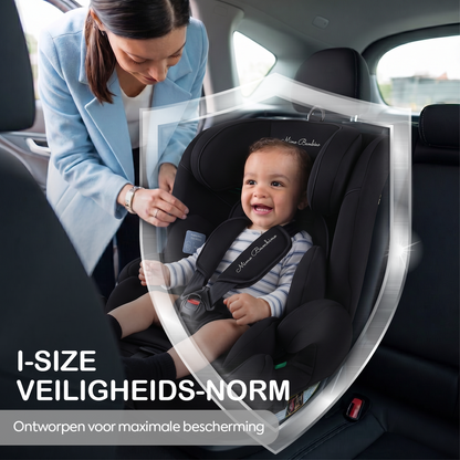 Mino Bambino Autostoel Isofix Zwart - i-Size veiligheidsnorm