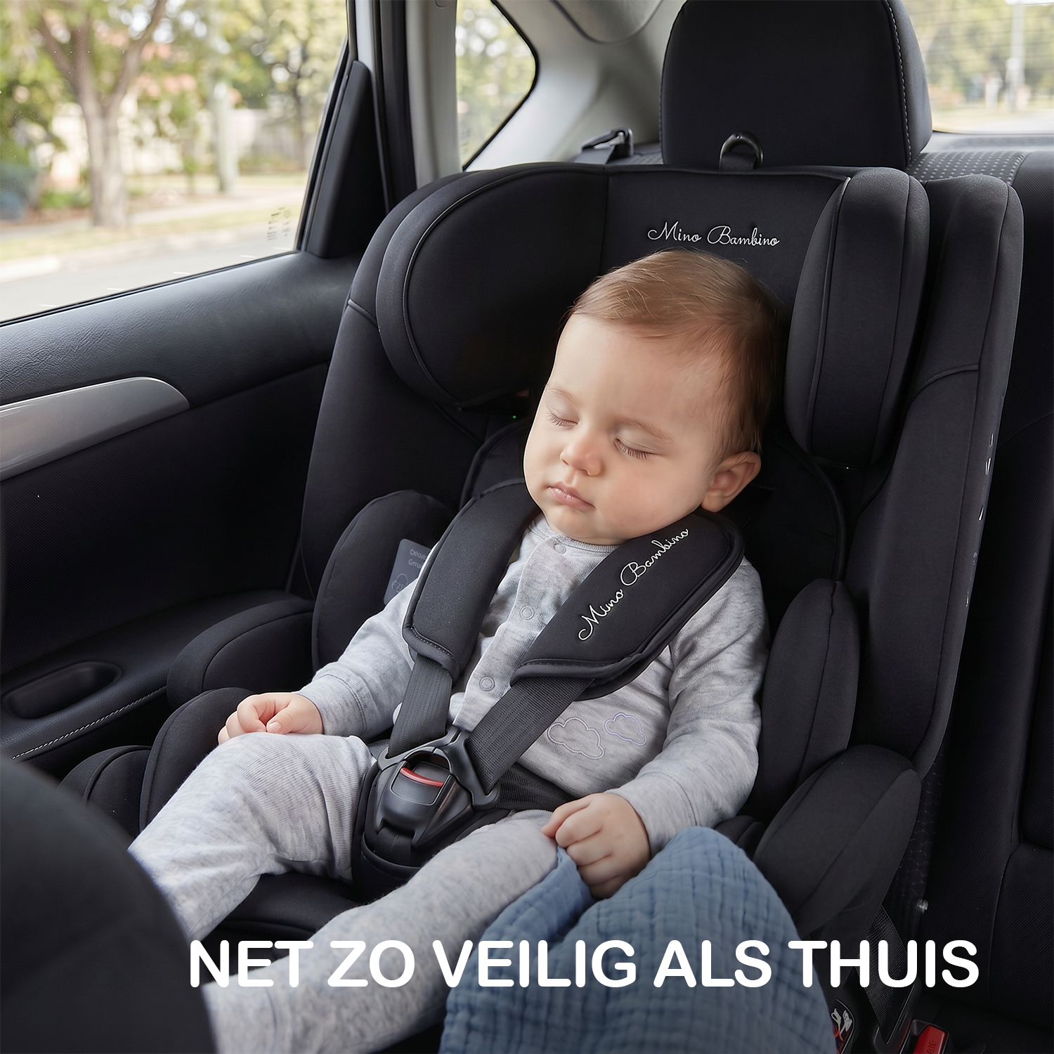 Mino Bambino Autostoel Isofix Zwart - net zo veilig als thuis