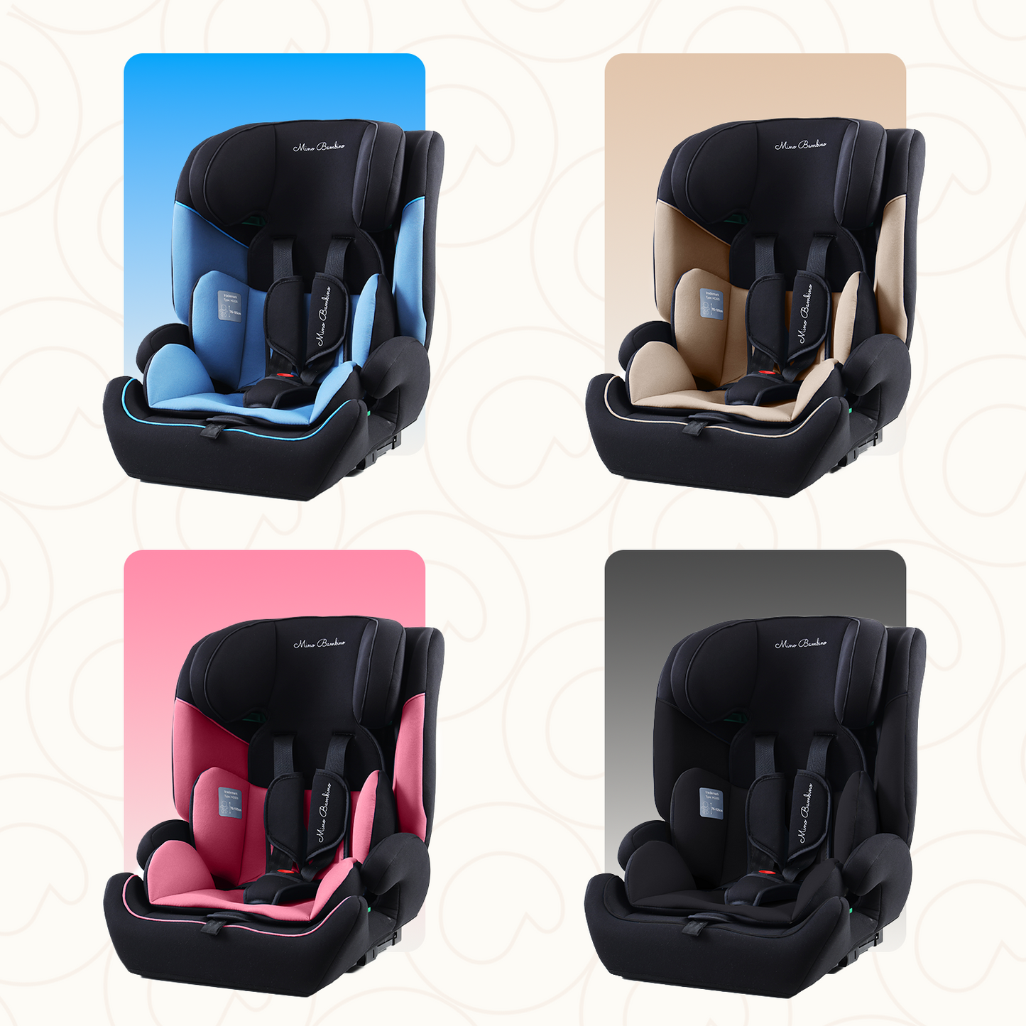 Mino Bambino Autostoel Isofix kleuren