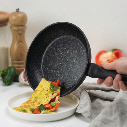 15 Delige Pannenset Zwart/Rose Goud