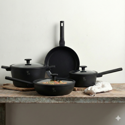 15 Delige Pannenset Zwart