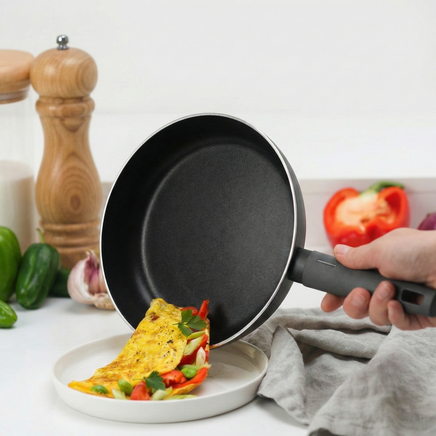 15 Delige Pannenset Zwart