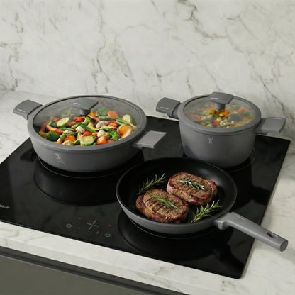 15 Delige Pannenset Antraciet