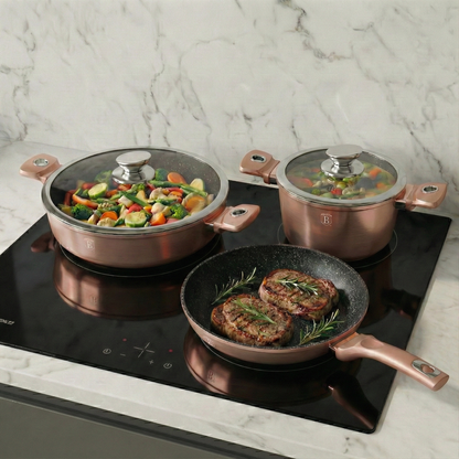 15 Delige Pannenset Rose Goud