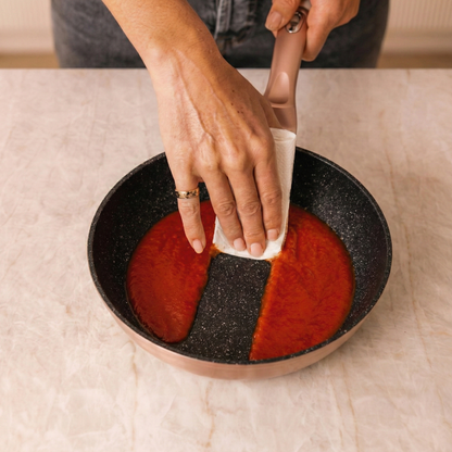 15 Delige Pannenset Rose Goud